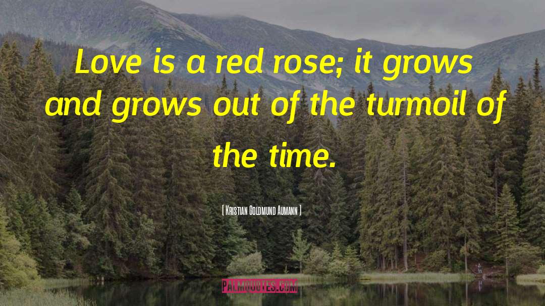 Red Rose quotes by Kristian Goldmund Aumann