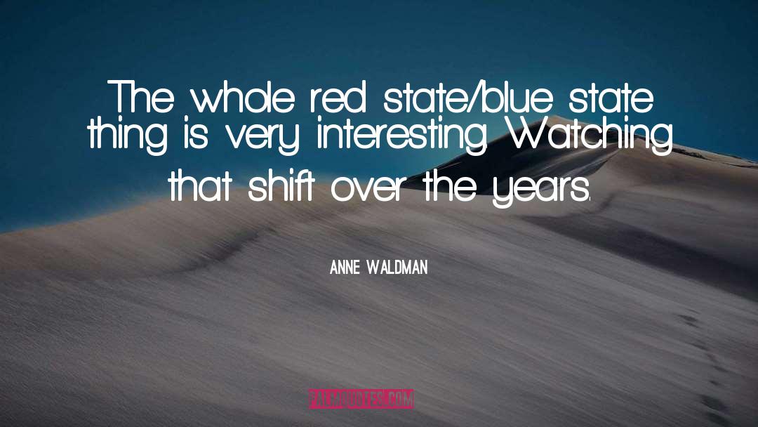 Red State Mentality quotes by Anne Waldman