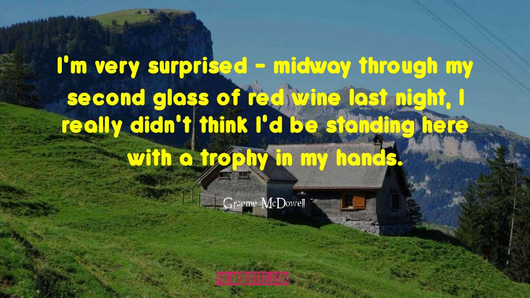 Red Wine quotes by Graeme McDowell