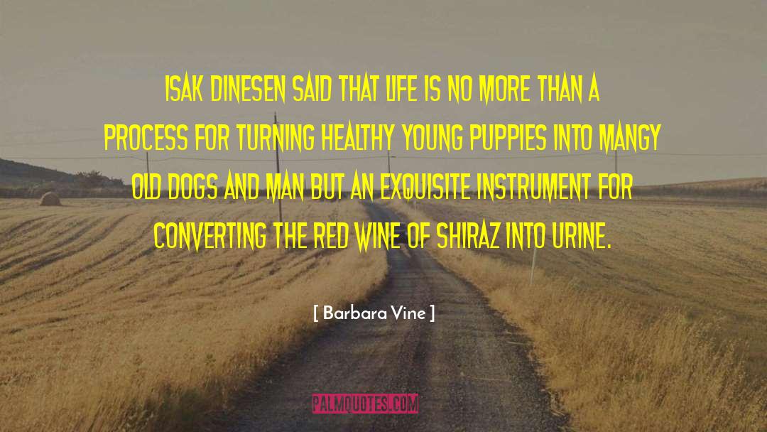 Red Wine quotes by Barbara Vine