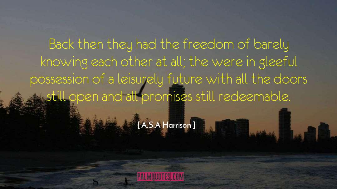 Redeemable quotes by A.S.A Harrison