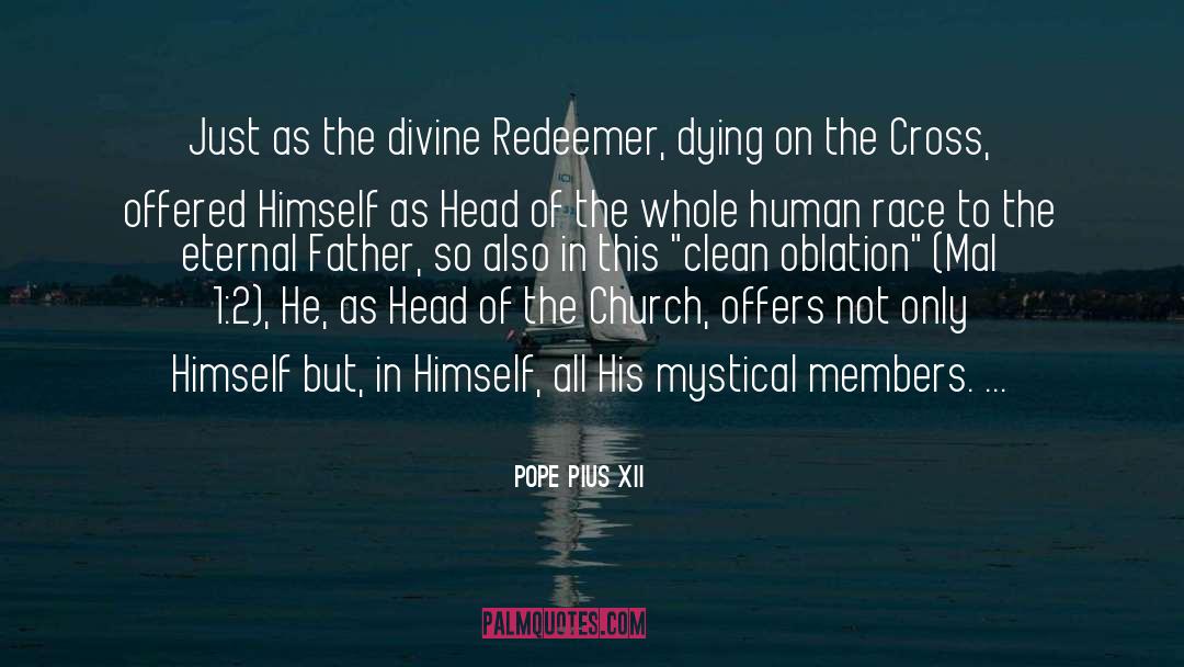Redeemer quotes by Pope Pius XII
