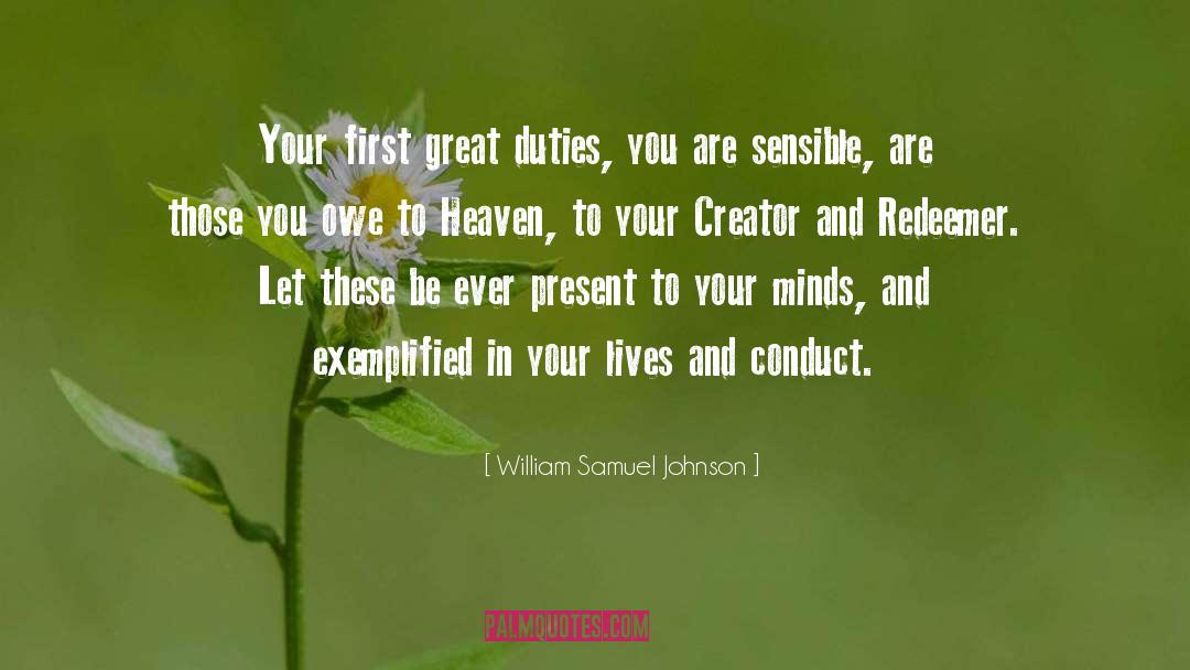 Redeemer quotes by William Samuel Johnson