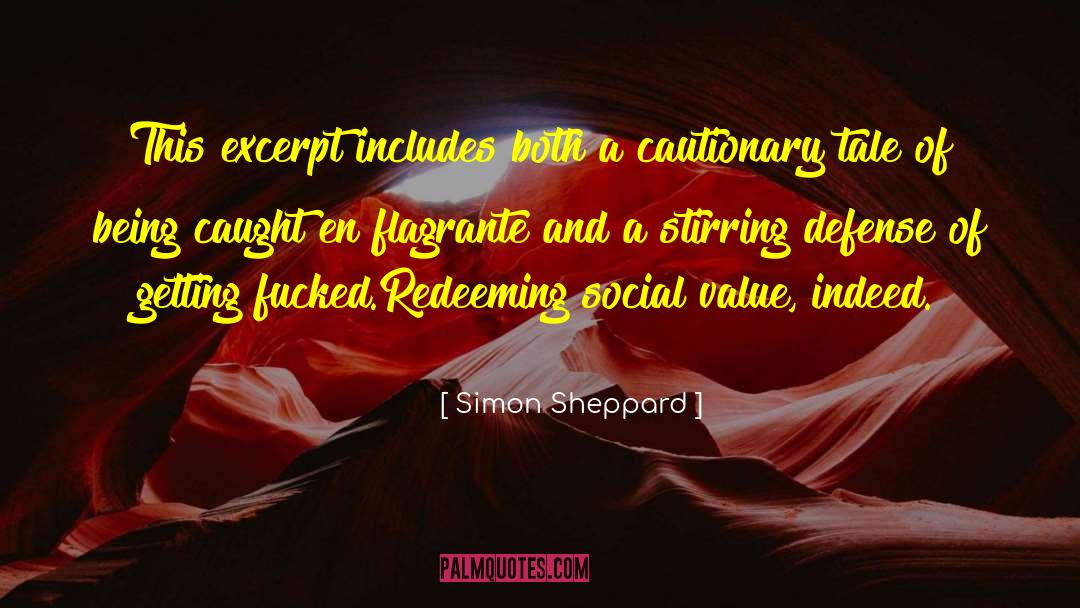 Redeeming Social Value quotes by Simon Sheppard
