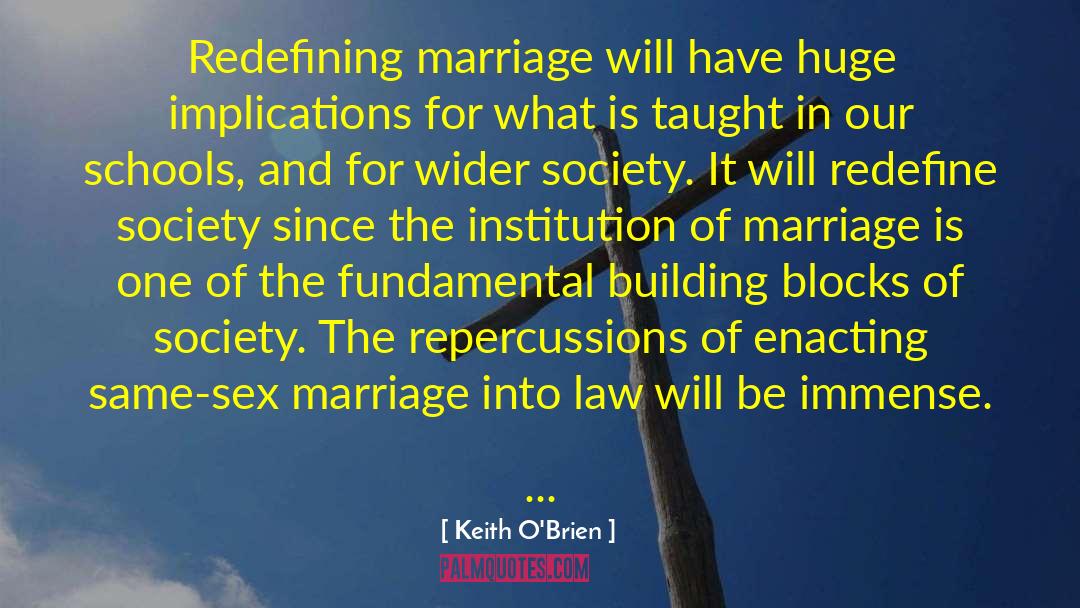 Redefining Marriage quotes by Keith O'Brien