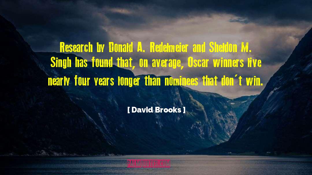 Redelmeier quotes by David Brooks