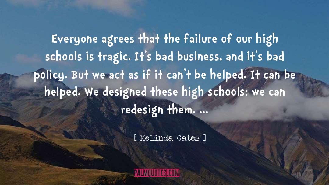 Redesign quotes by Melinda Gates