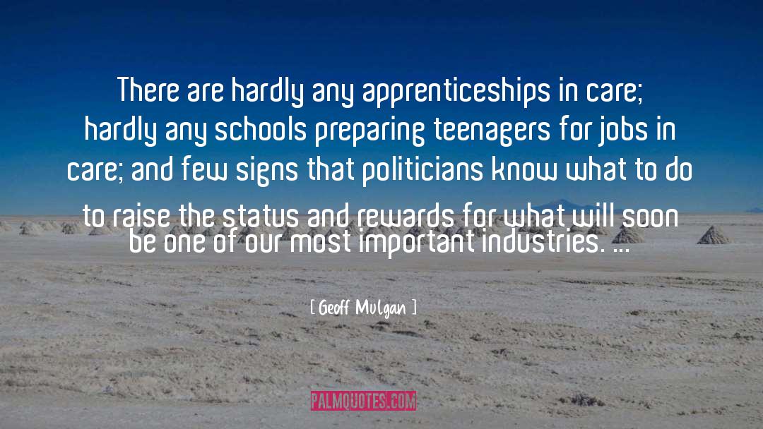 Redrow Apprenticeships quotes by Geoff Mulgan