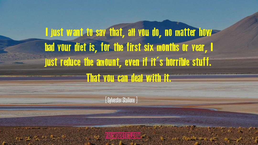 Reduce Stress quotes by Sylvester Stallone