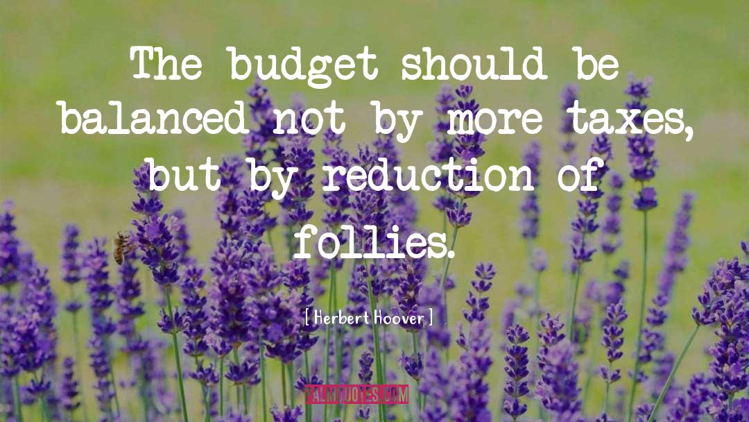 Reduction quotes by Herbert Hoover