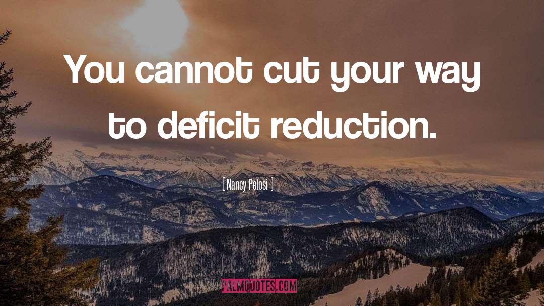 Reduction quotes by Nancy Pelosi