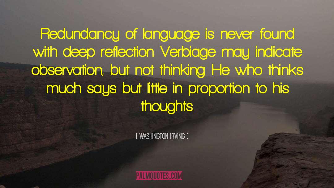 Redundancy quotes by Washington Irving