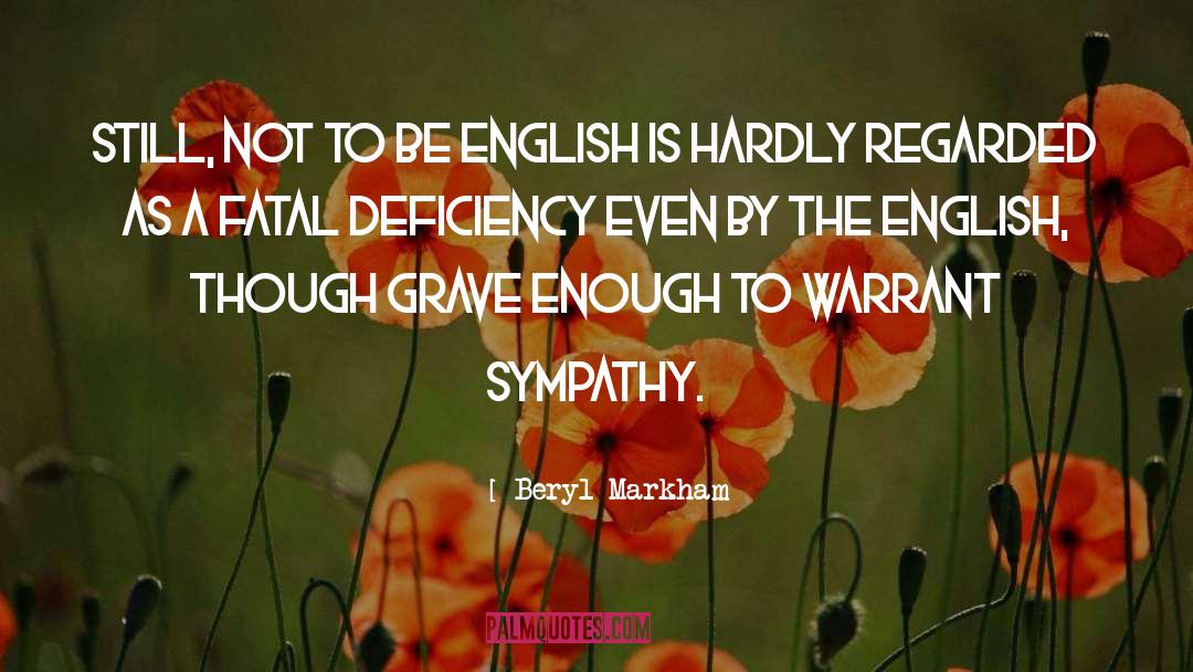 Reemplaza In English quotes by Beryl Markham