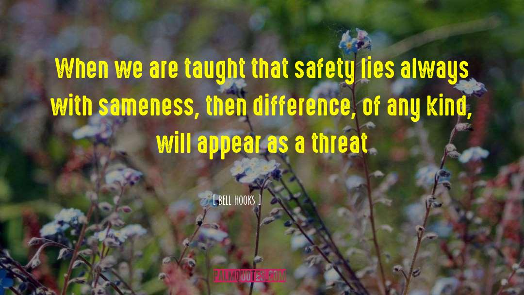 Reestablishing Safety quotes by Bell Hooks