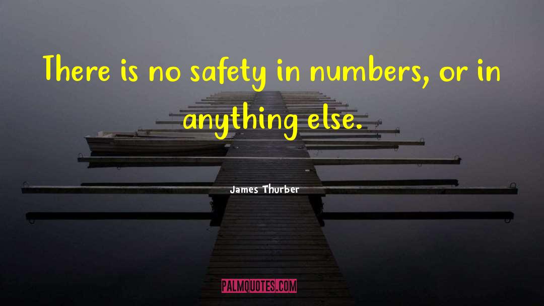 Reestablishing Safety quotes by James Thurber