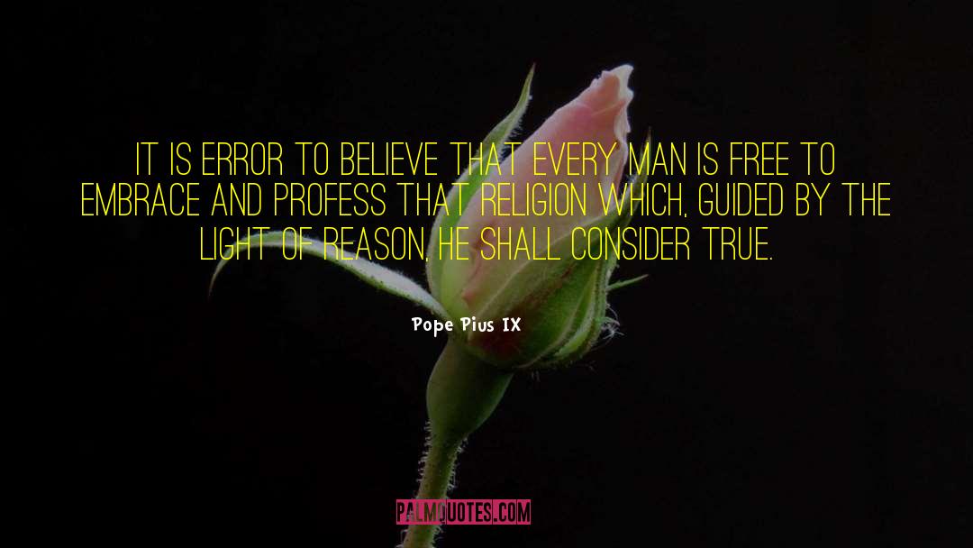 Ref 1 Ix quotes by Pope Pius IX