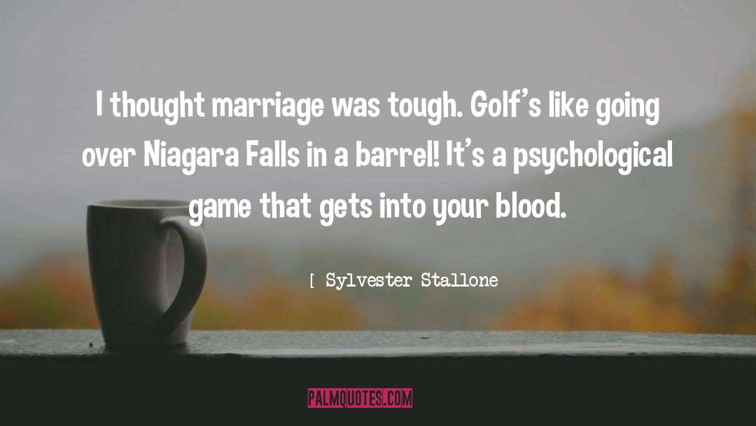 Referencing Niagara quotes by Sylvester Stallone
