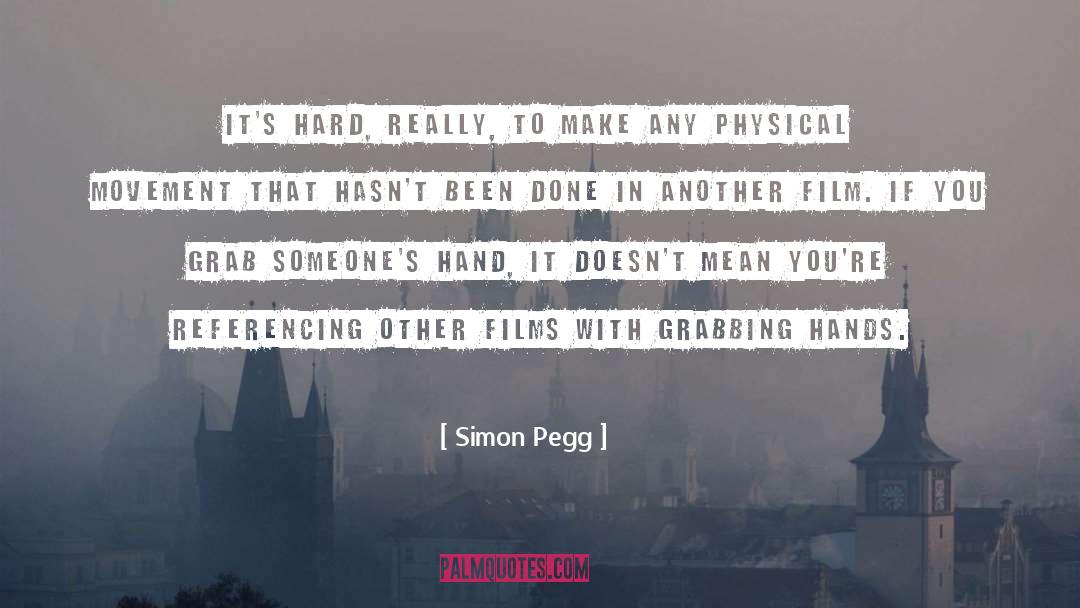 Referencing quotes by Simon Pegg