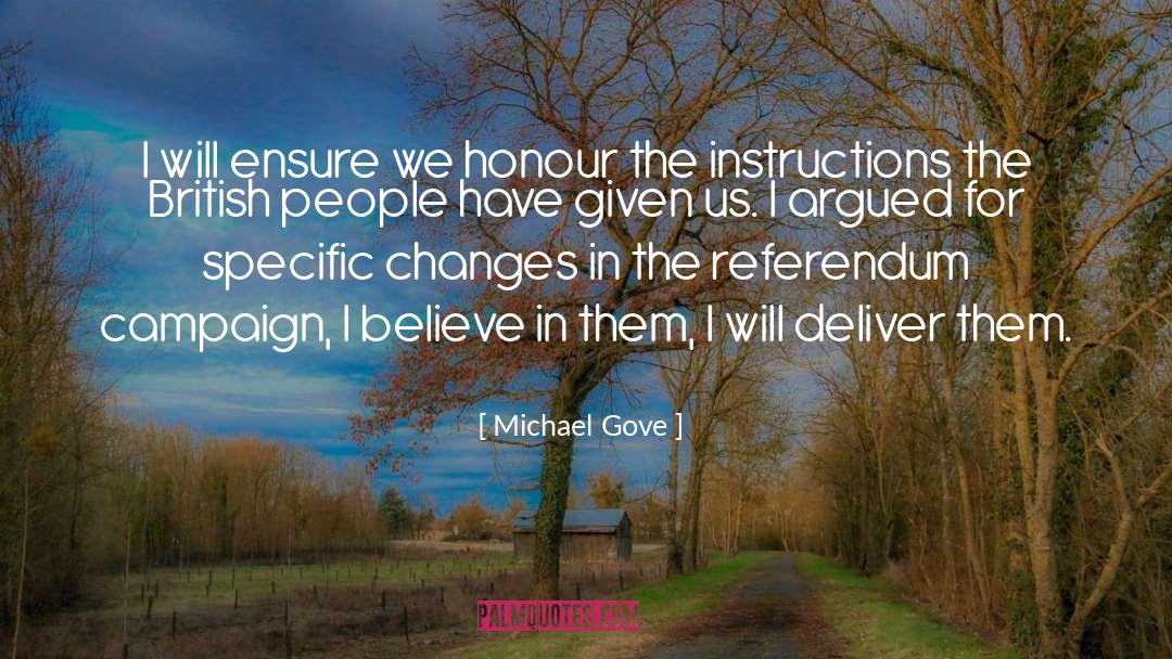 Referendum quotes by Michael Gove