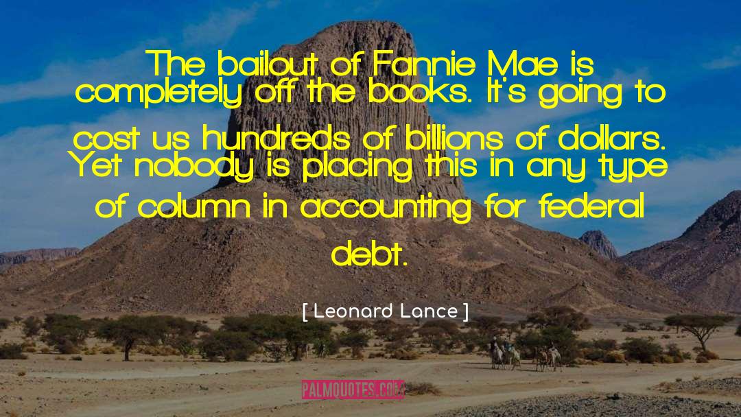 Refinanced Debt quotes by Leonard Lance