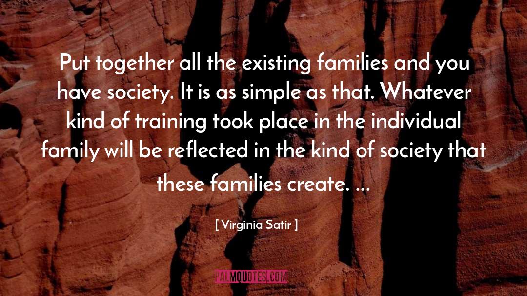 Reflected quotes by Virginia Satir