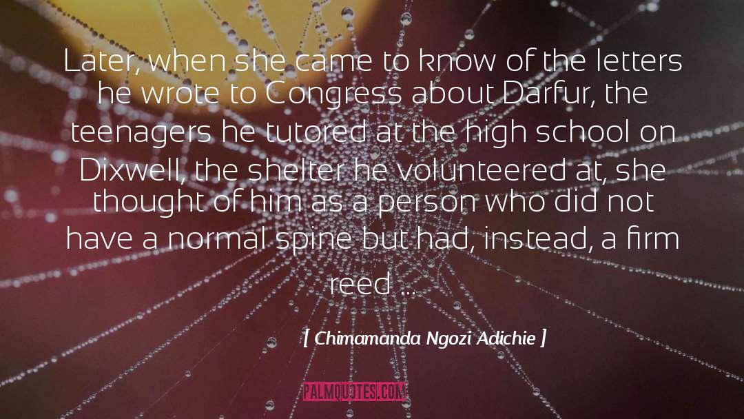 Reflecting On High School quotes by Chimamanda Ngozi Adichie
