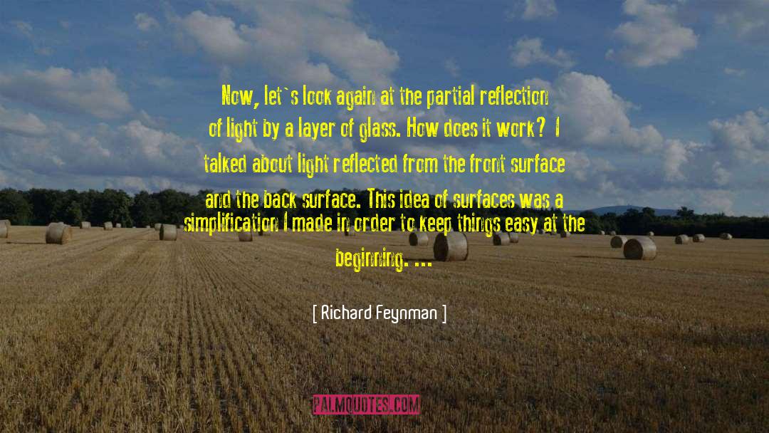 Reflection Of Light quotes by Richard Feynman