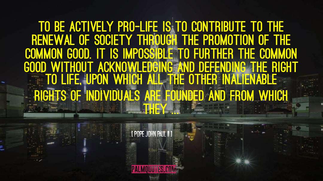 Reflection Of Society quotes by Pope John Paul II