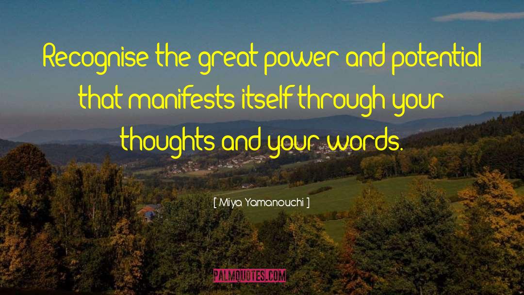 Reflection Of Your Thoughts quotes by Miya Yamanouchi