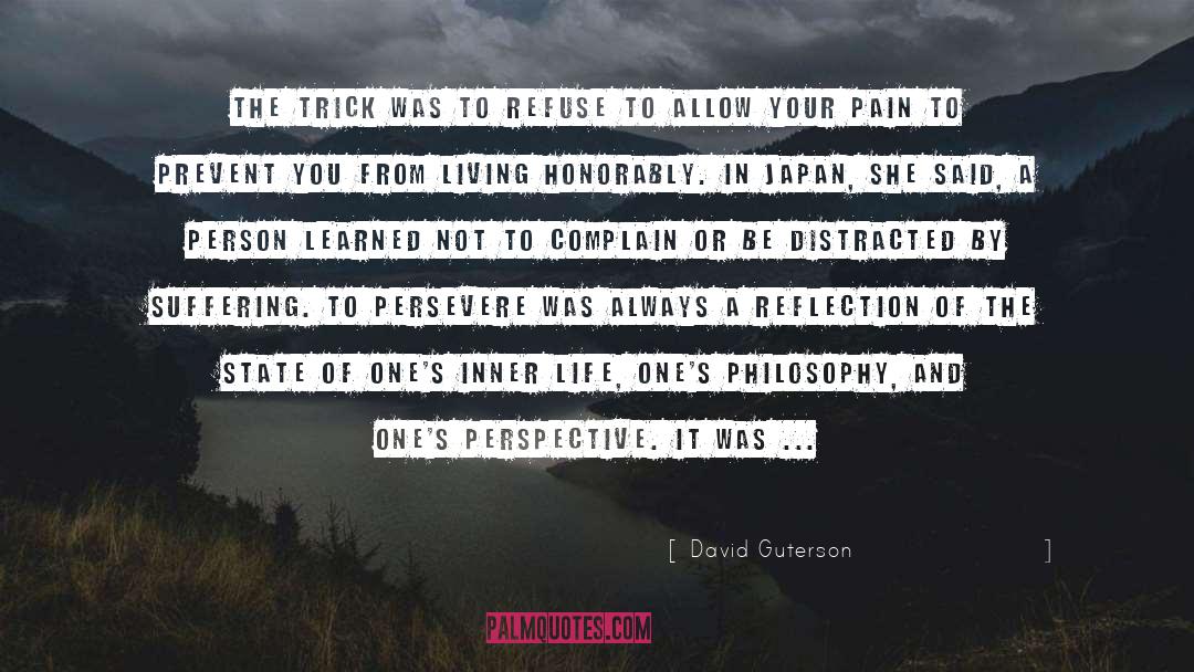 Reflection Philosophy quotes by David Guterson