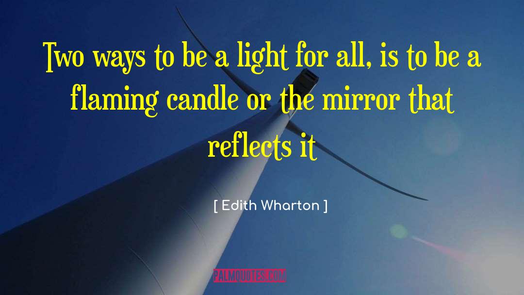Reflective Mirror quotes by Edith Wharton