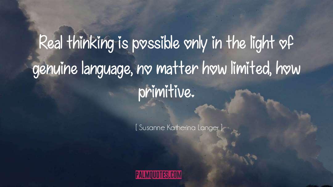 Reflective Thinking quotes by Susanne Katherina Langer