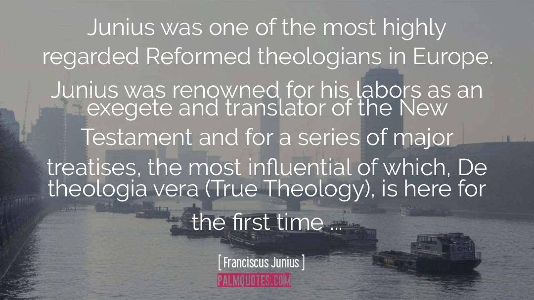 Reformed quotes by Franciscus Junius