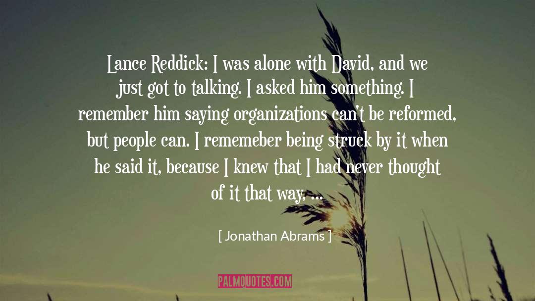 Reformed quotes by Jonathan Abrams