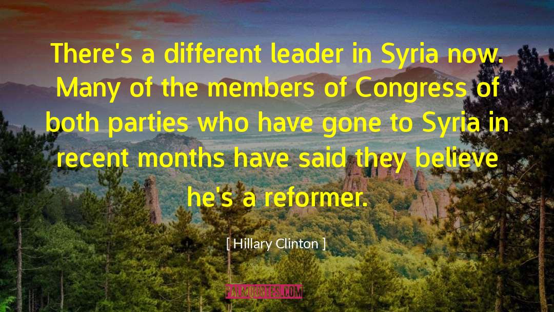 Reformer quotes by Hillary Clinton