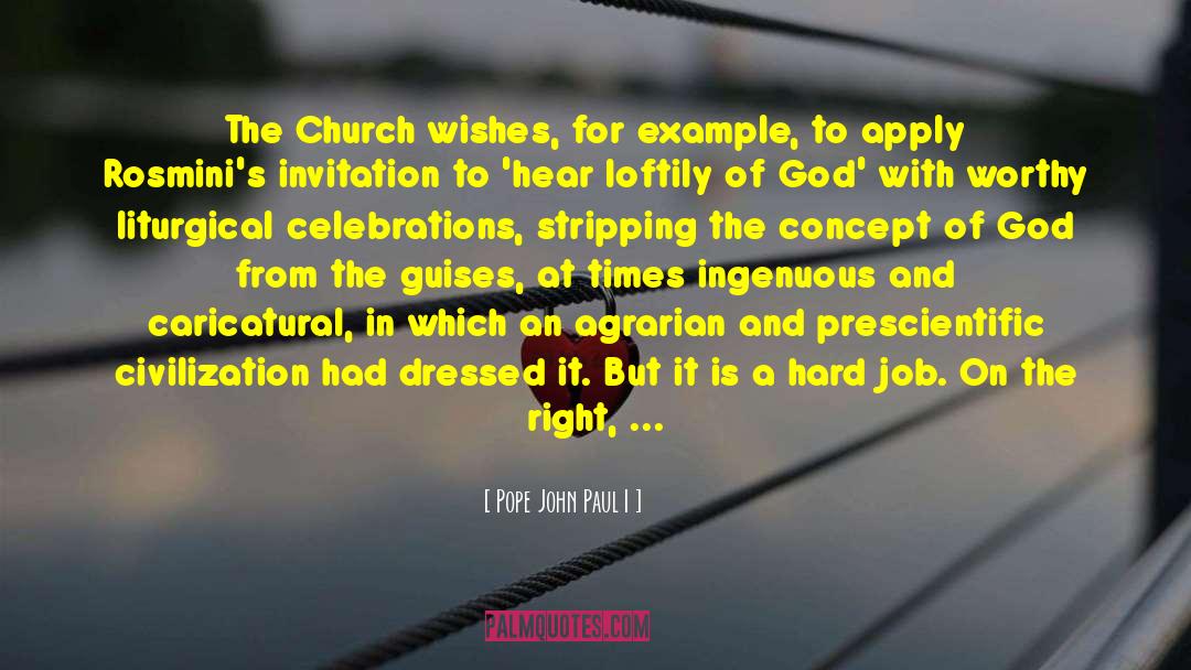 Reforming Religion quotes by Pope John Paul I