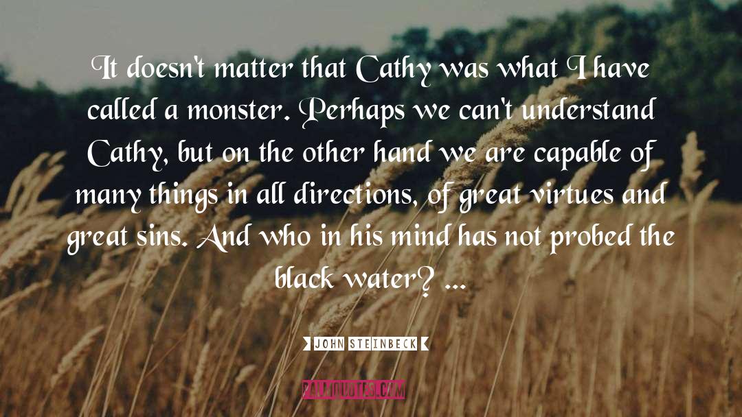 Refreshing Water quotes by John Steinbeck