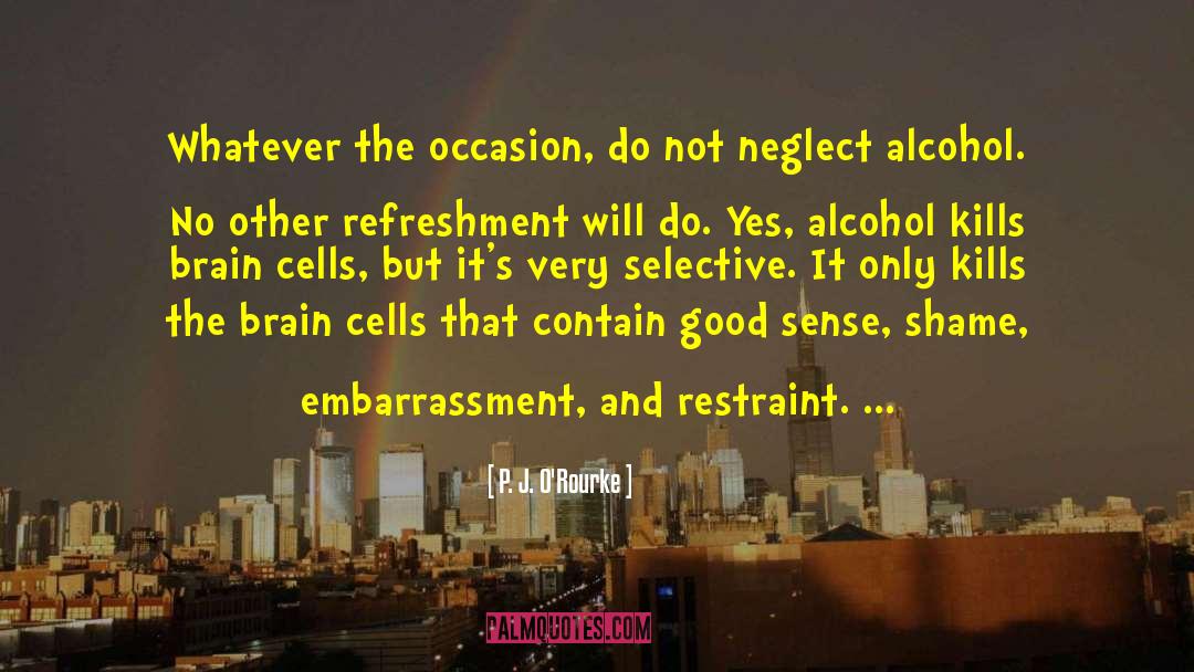 Refreshments quotes by P. J. O'Rourke