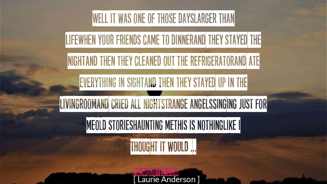 Refrigerator quotes by Laurie Anderson