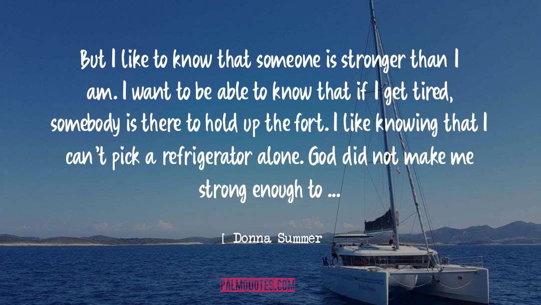 Refrigerators quotes by Donna Summer