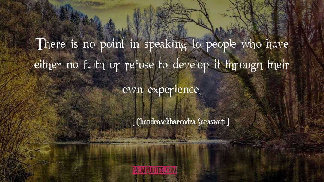 Refuse quotes by Chandrasekharendra Saraswati