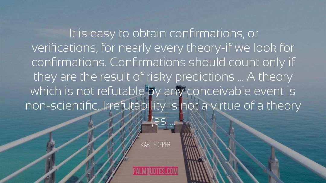 Refutable Antonym quotes by Karl Popper