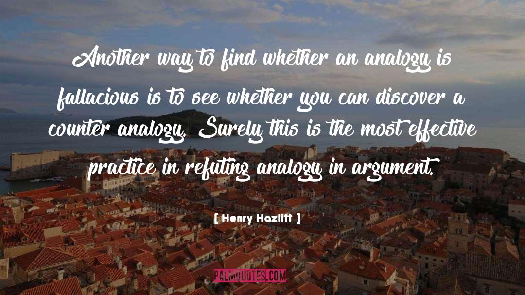 Refuting quotes by Henry Hazlitt