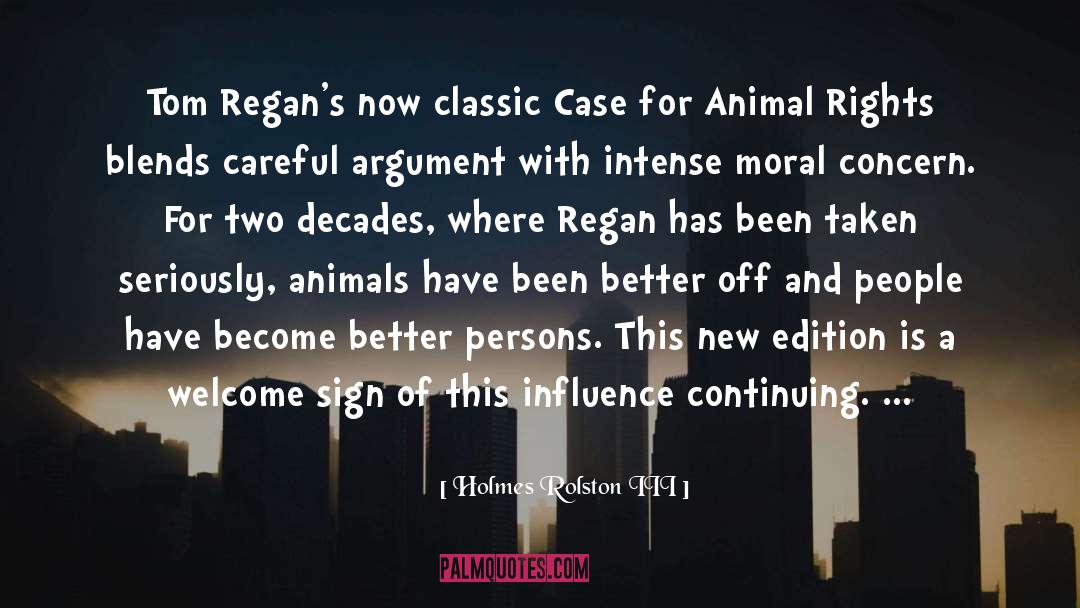 Regan quotes by Holmes Rolston III