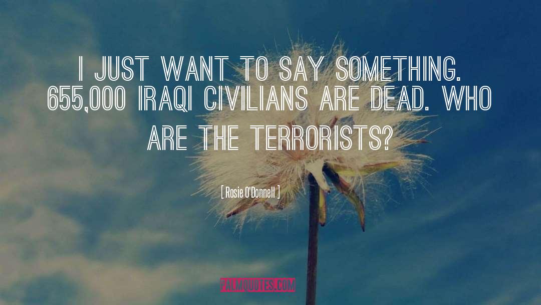 Regan Terrorist quotes by Rosie O'Donnell