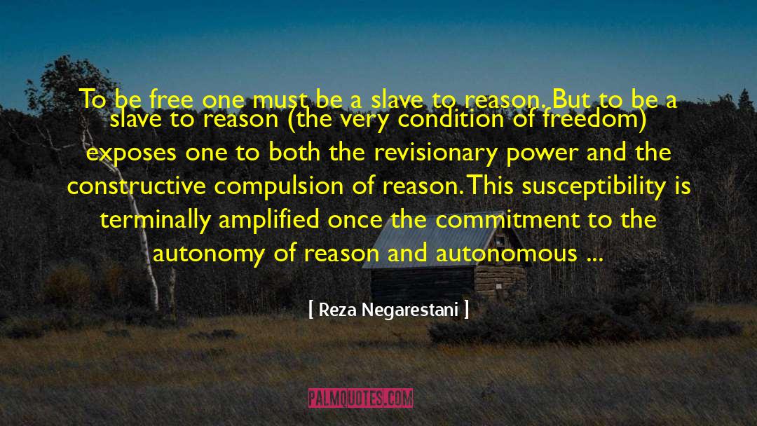 Regarding Nora quotes by Reza Negarestani