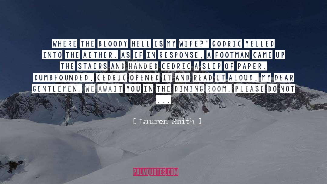 Regarding quotes by Lauren Smith
