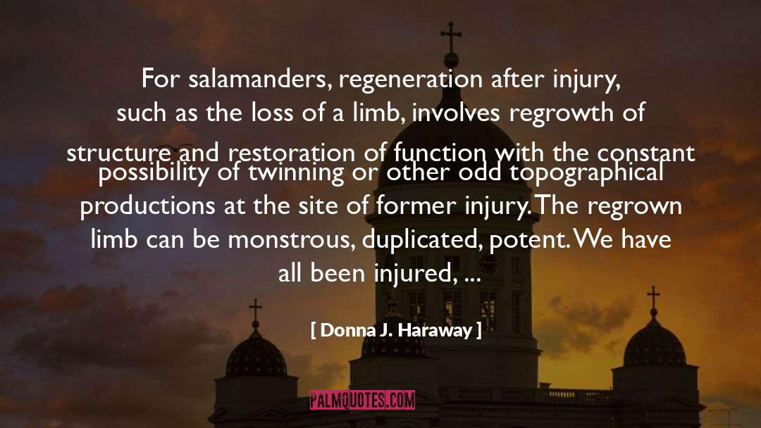 Regeneration quotes by Donna J. Haraway