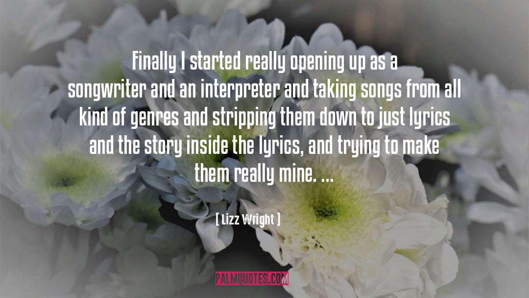 Reginella Lyrics quotes by Lizz Wright