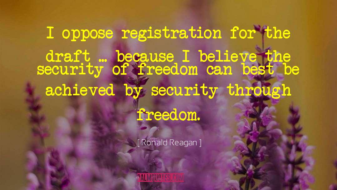 Registration quotes by Ronald Reagan